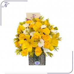 فازة زهور الشروق المبهج