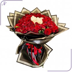 باقة زهور شغف الحب